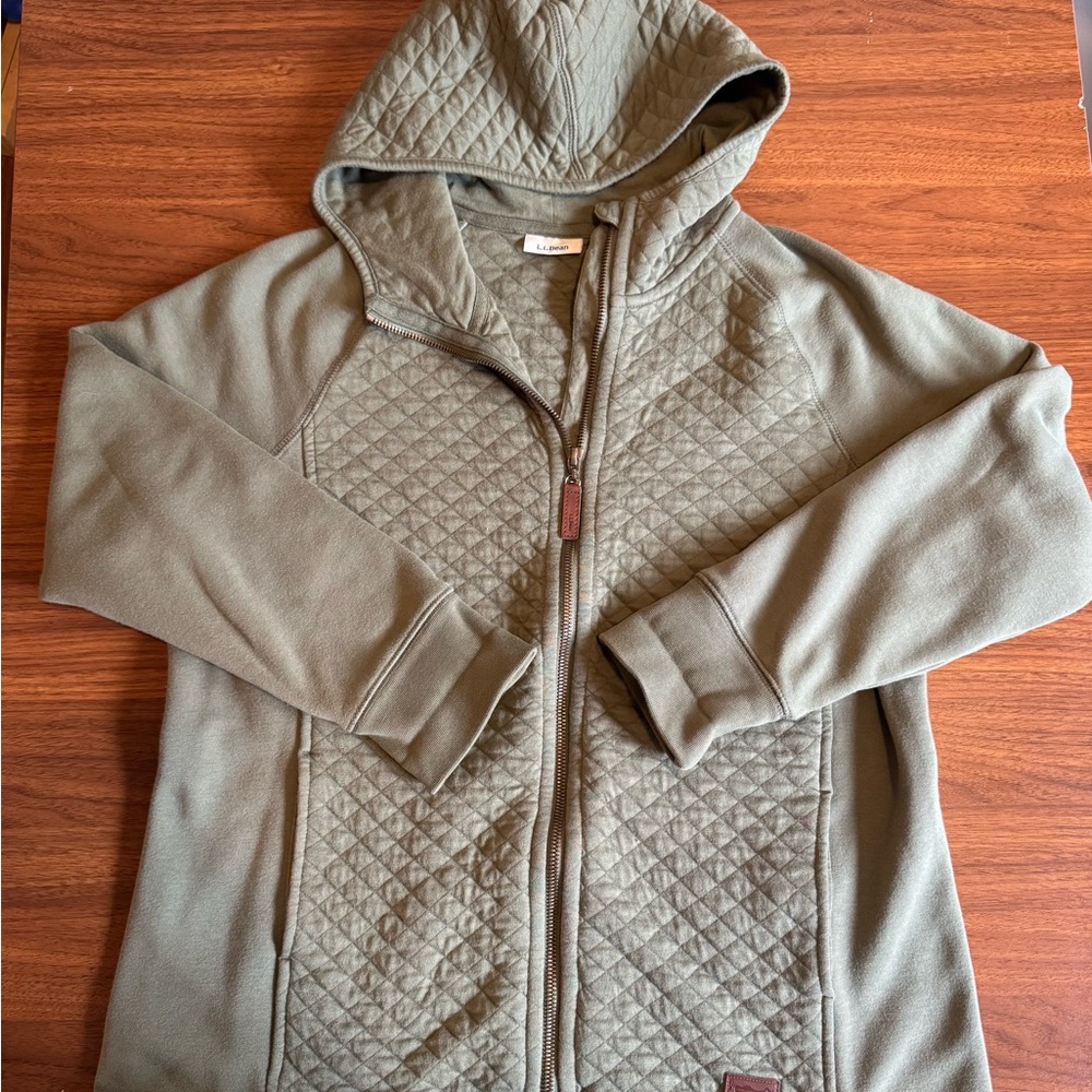 L.L. Bean Olive Green Quilted Jacket